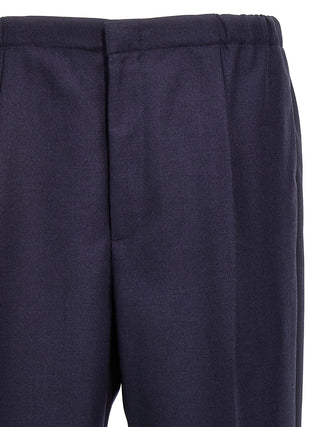 Blue Virgin Wool Pants