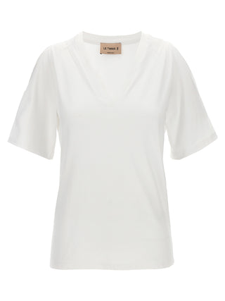 Camiseta de algodón blanca