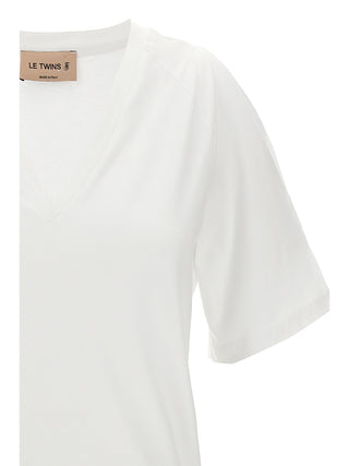 Camiseta de algodón blanca