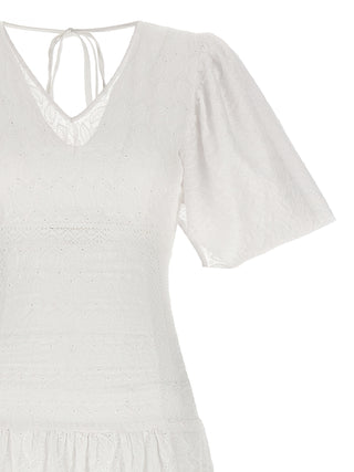 White Cotton Long Dress