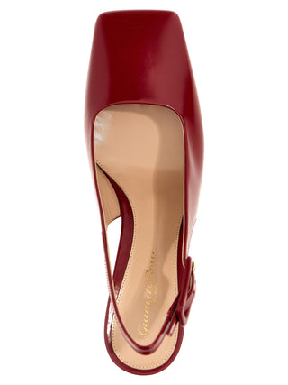 Multicolor Goatskin Mid Heel Pumps