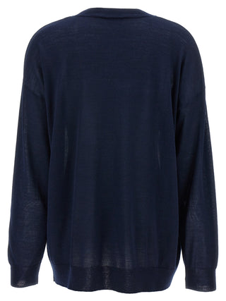 Blue Wool Cardigan