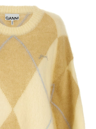 Bicolor Wool Cardigan