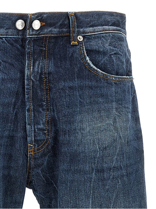 Jeans azules de algodón denim