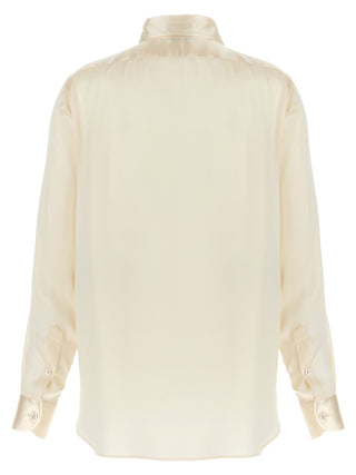 White Silk Blouse