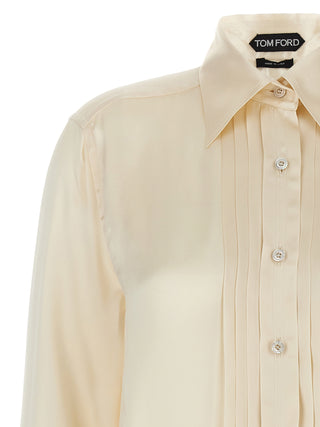White Silk Blouse