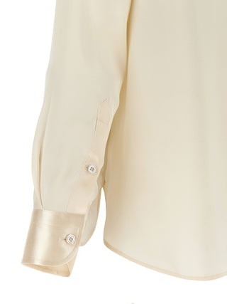 White Silk Blouse