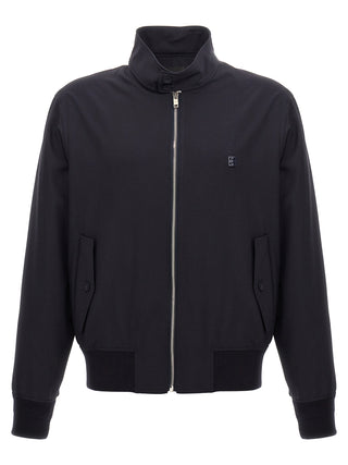 Blue Elastane Bomber