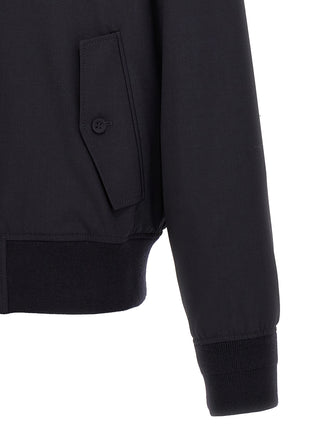 Blue Elastane Bomber