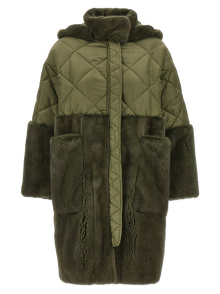 Bicolor Polyester Coat