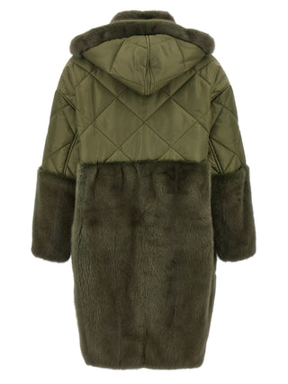 Bicolor Polyester Coat