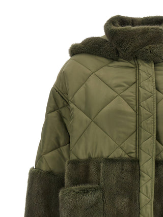 Bicolor Polyester Coat