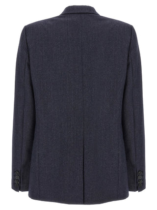 Blue Viscose Blazer