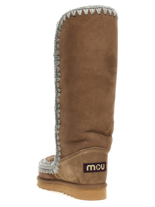 Brown Lamb Leather Over The Knee