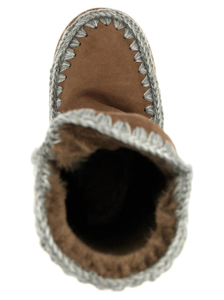 Brown Lamb Leather Over The Knee