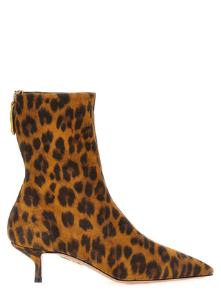 Multicolor Suede Leather Ankle Boots