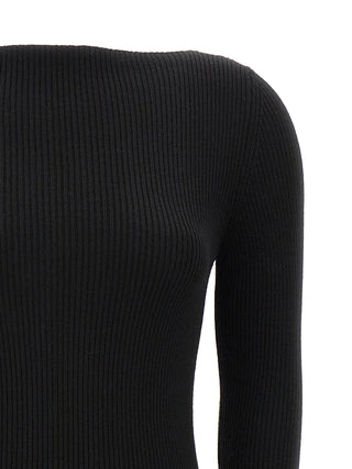 Black Wool Cardigan
