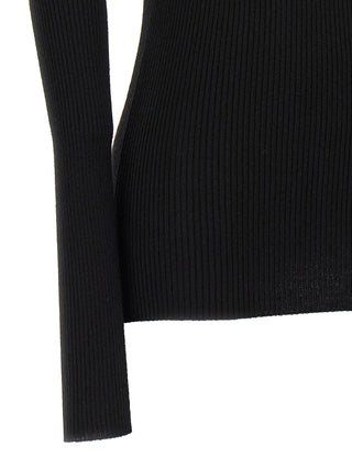 Black Wool Cardigan