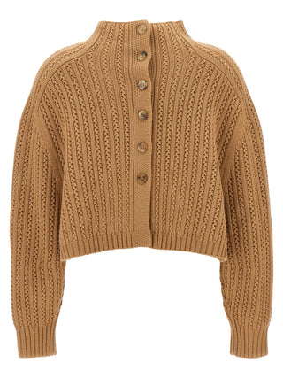 Beige Wool Cardigan