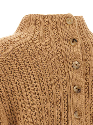 Beige Wool Cardigan