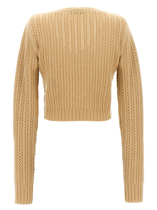 Beige Wool Cardigan