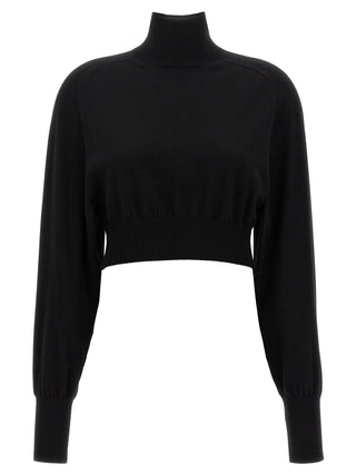 Black Virgin Wool Cardigan