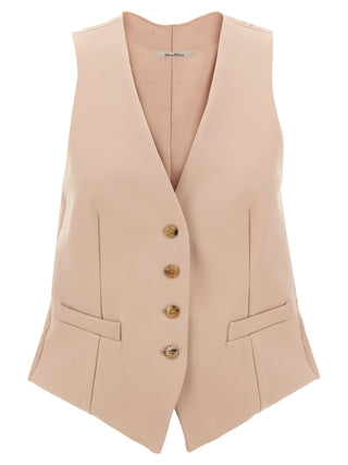 Multicolor Acetate Sleeveless Jacket
