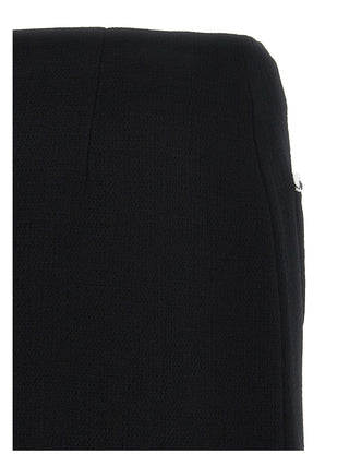 Bicolor Viscose Long Skirt