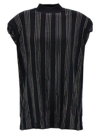 Black Cotton Short Dress
