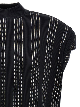 Black Cotton Short Dress