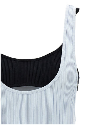 Blue Cotton Tank Tops
