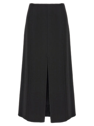 Black Virgin Wool Mini Skirt