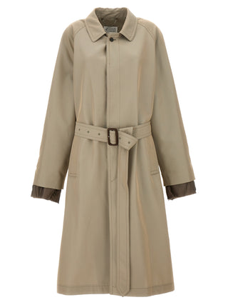 Abrigo beige de algodón