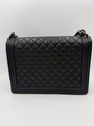 Bicolor Leather Handbag
