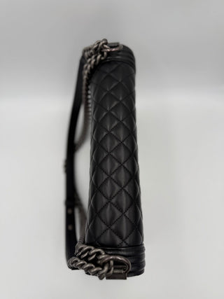 Bicolor Leather Handbag