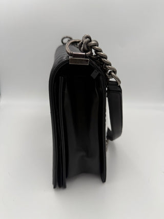 Bicolor Leather Handbag