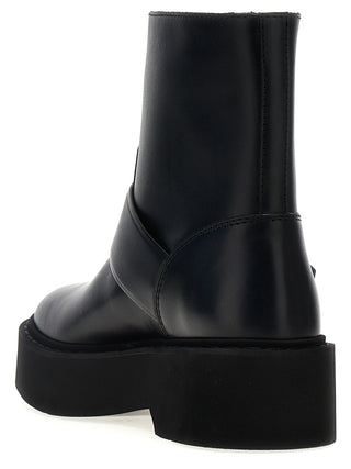 Botines negros de piel de becerro