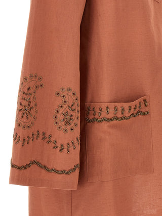 Bordeaux Cotton Short Dress