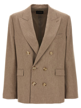 Beige Viscose Blazer