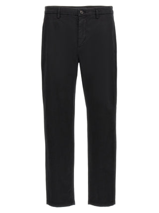 Black Cotton Casual Pants