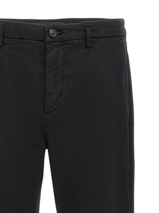 Pantalones casuales de algodón negro