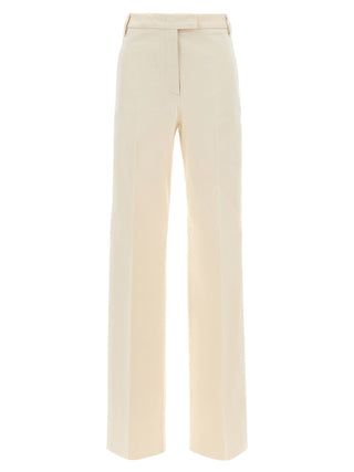 Pantalones beige de algodón
