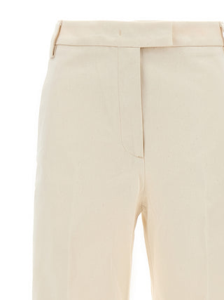 Pantalones beige de algodón