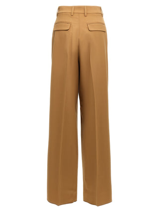 Brown Polyester Pants
