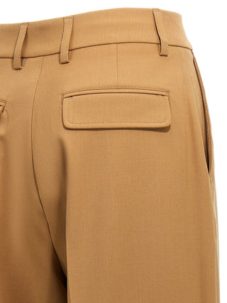 Brown Polyester Pants