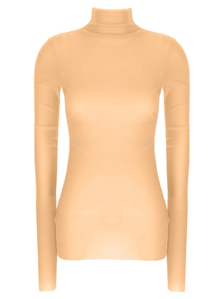 Multicolor Silk Turtleneck