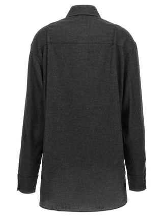 Gray Wool Blouse