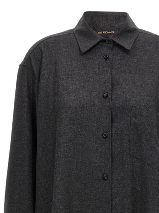 Gray Wool Blouse