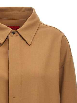 Brown Polyester Blouse