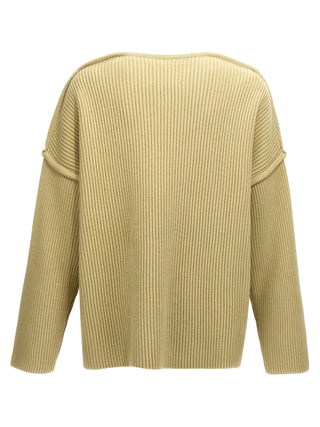 Bicolor Wool Cardigan